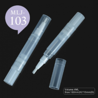 OEM Manufactory 4.5ml Empty PP Twist Cosmetic Pen with Brush Applicator Teeth Whitening Pen MLJ-103